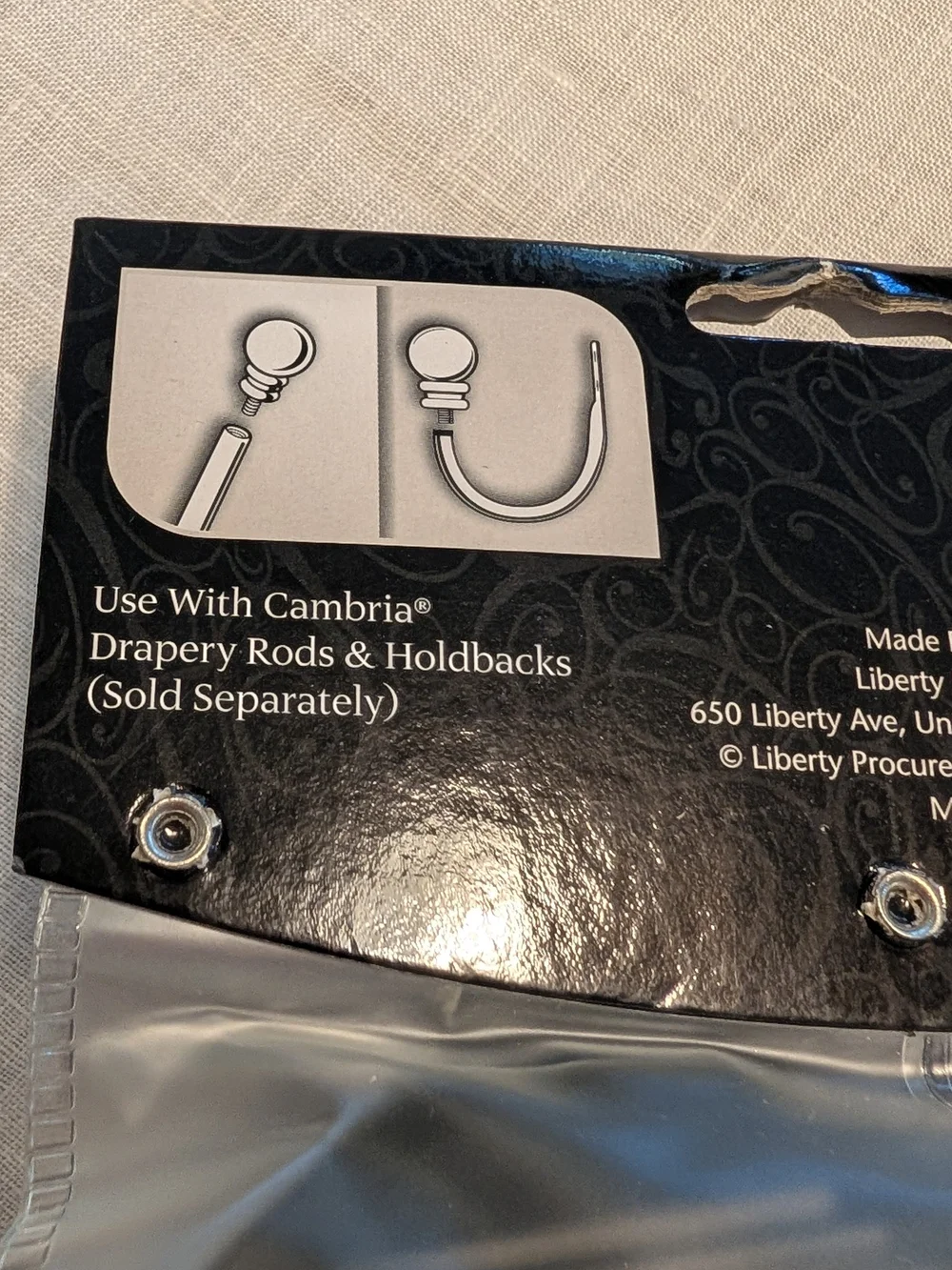 Cambria Premier Finials Matte Brown for Curtain Rods Or Tiebacks - Pair